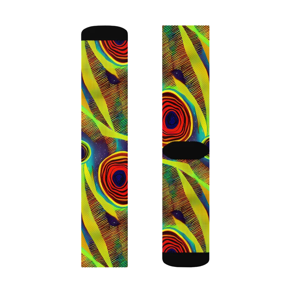 Galactic Pulse on Socks — Left Sock