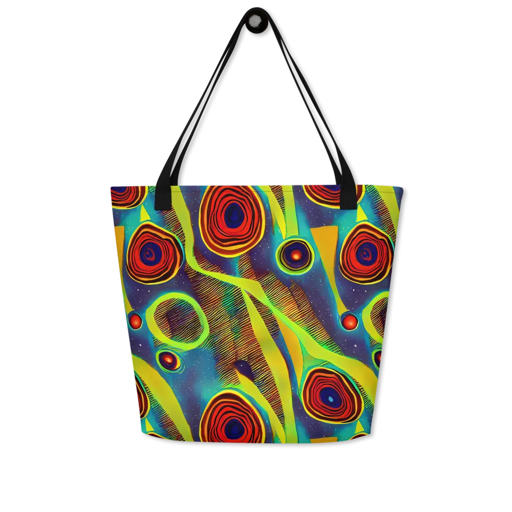 Galactic Pulse on Large Tote Bag W/ Pocket — Front
