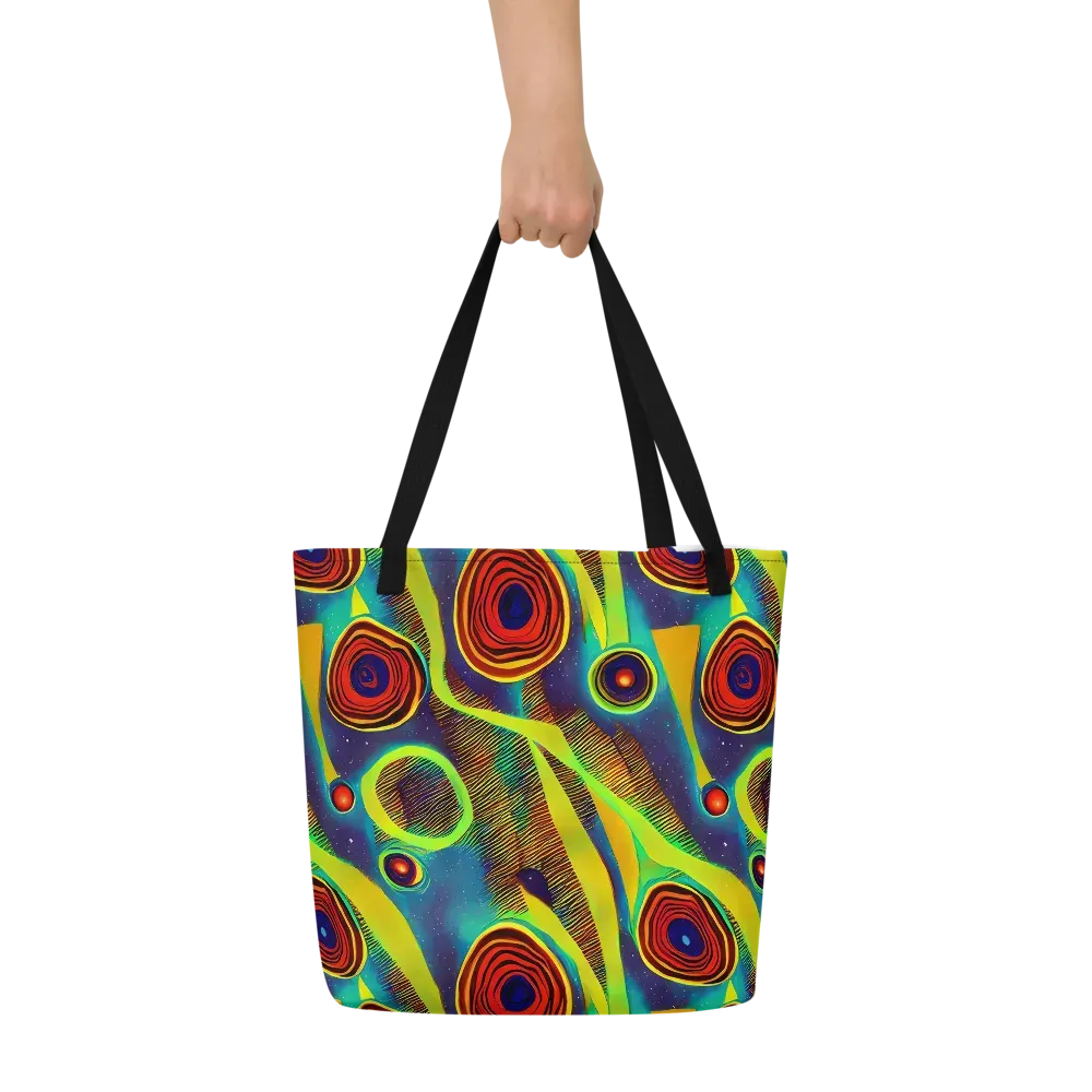 Galactic Pulse on Large Tote Bag W/ Pocket — Front