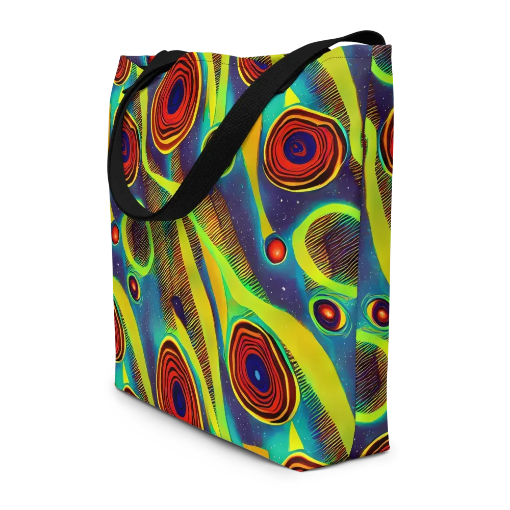 Galactic Pulse on Large Tote Bag W/ Pocket — Front