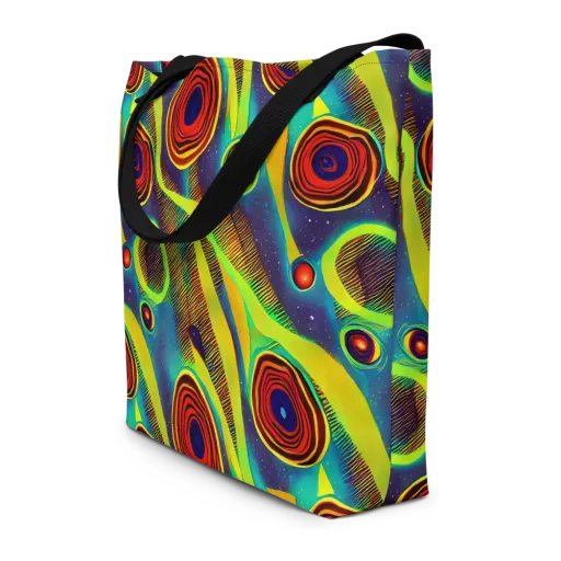 Galactic Pulse on a Large Tote Bag W/ Pocket