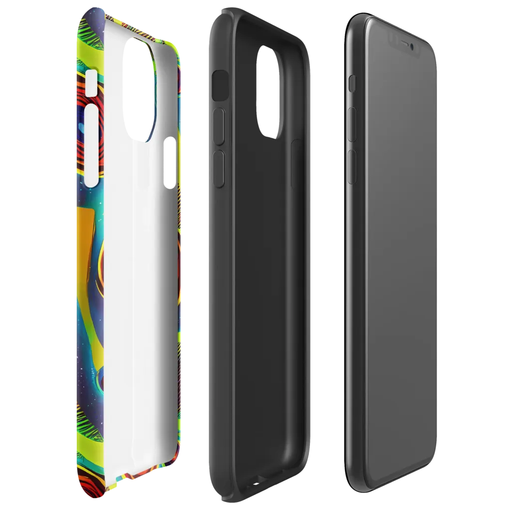 Galactic Pulse on Tough Case for iPhone® — Right