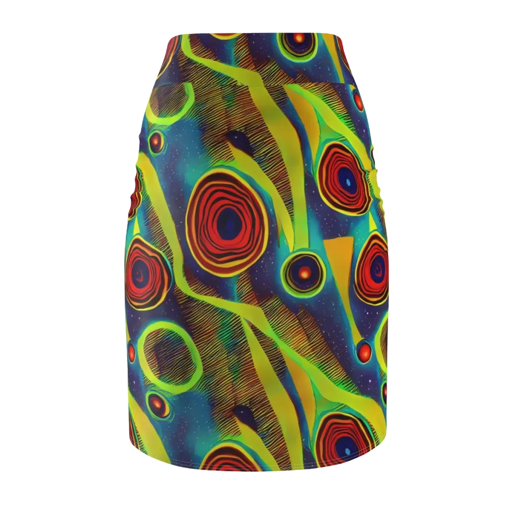 Galactic Pulse on Pencil Skirt — Back