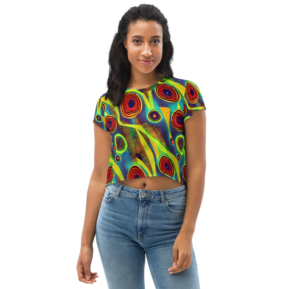 Galactic Pulse on Crop Tee — Front