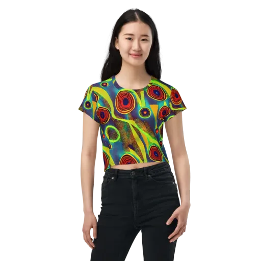 Galactic Pulse on a Crop Tee