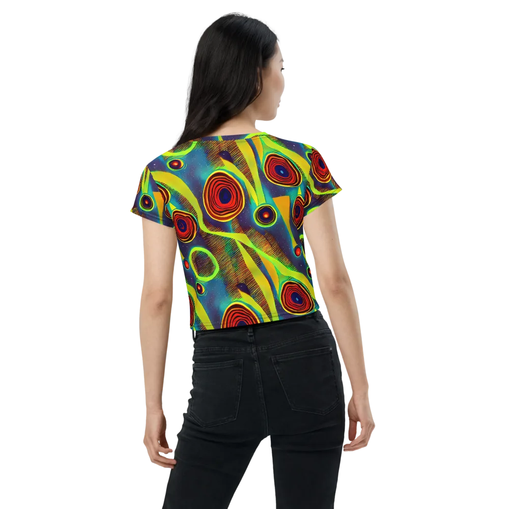 Galactic Pulse on Crop Tee — Back