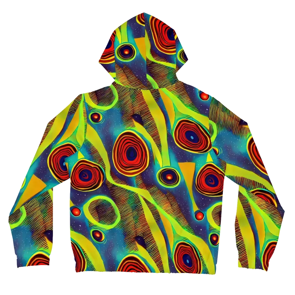 Galactic Pulse on Women's Full-Zip Hoodie — Back