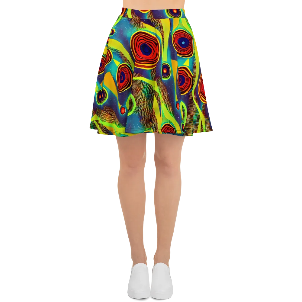 Galactic Pulse on Skater Skirt — Front