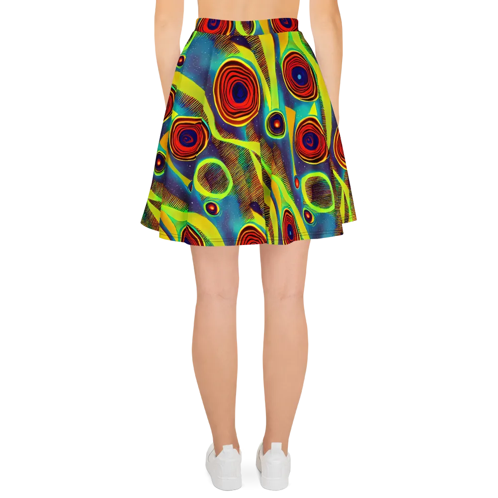 Galactic Pulse on Skater Skirt — Back