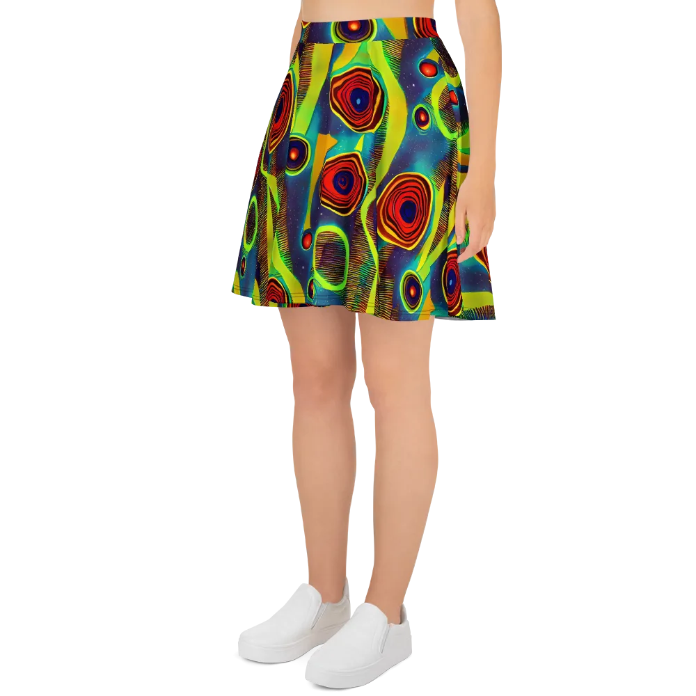 Galactic Pulse on Skater Skirt — Left