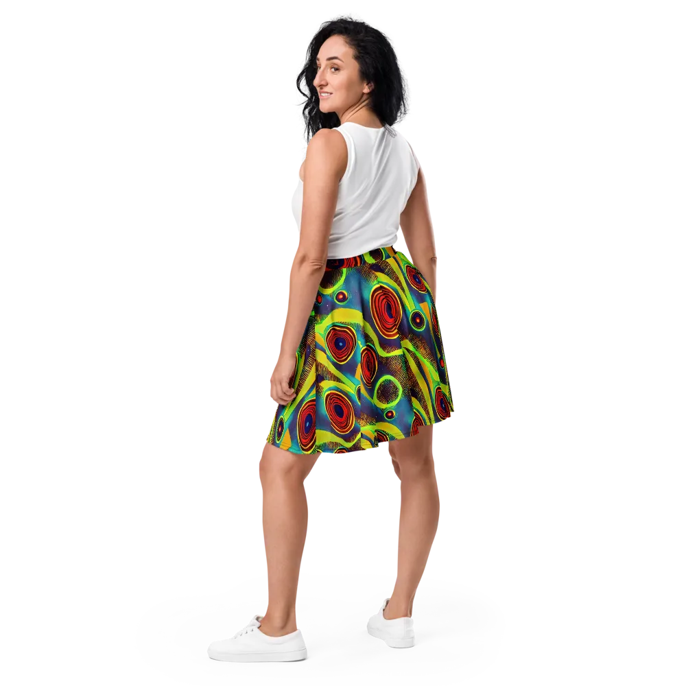Galactic Pulse on Skater Skirt — Back