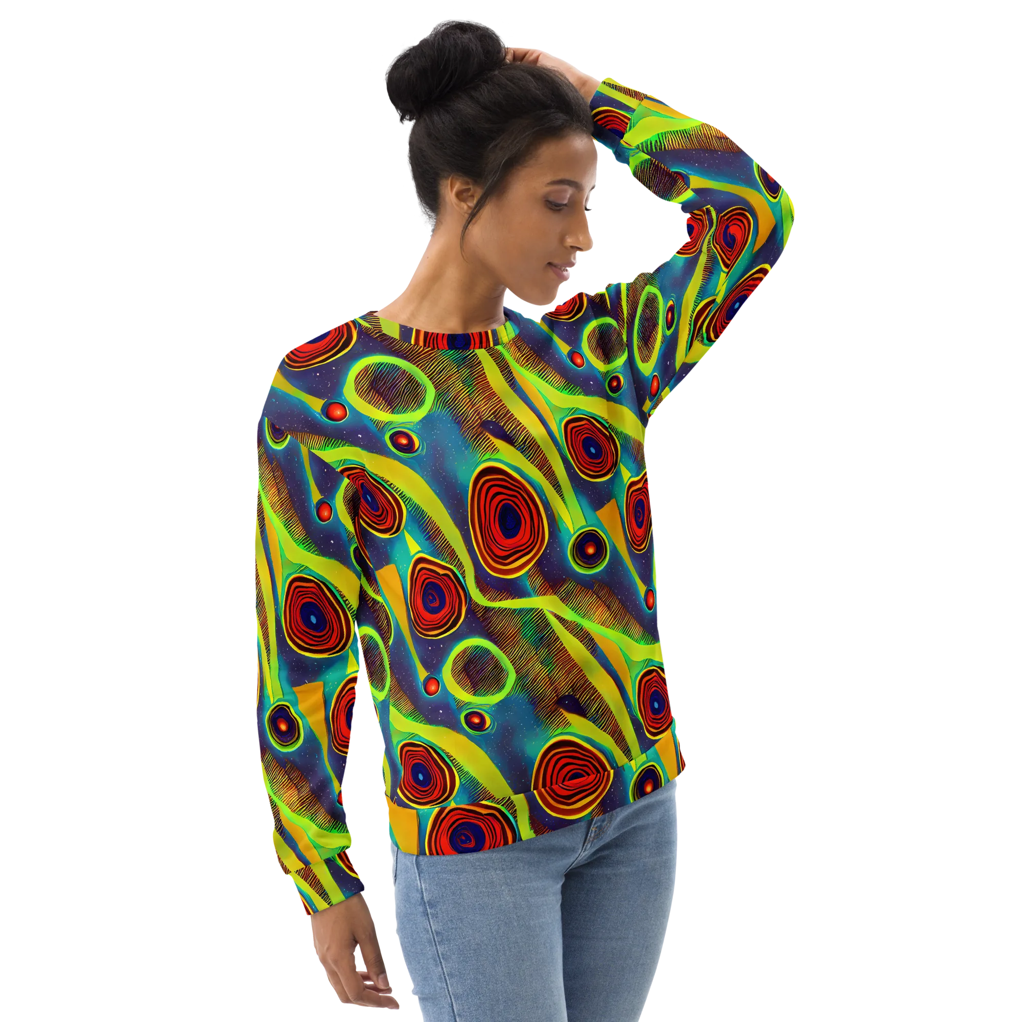 Galactic Pulse on Sweatshirt — Right Front
