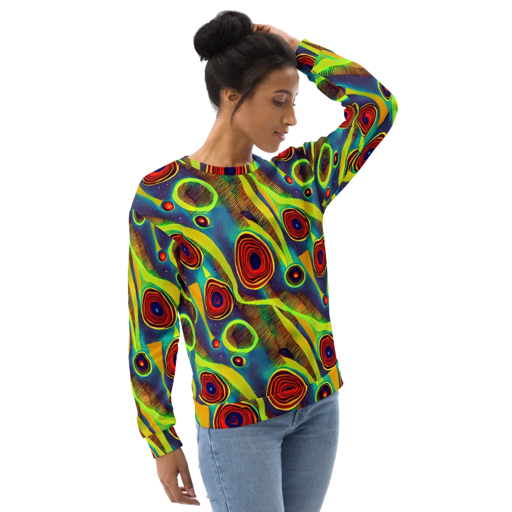 Galactic Pulse on Sweatshirt — Right Front