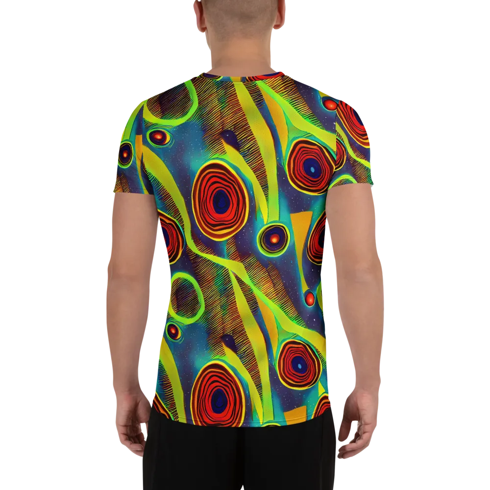 Galactic Pulse on Men's Athletic T-Shirt — Back
