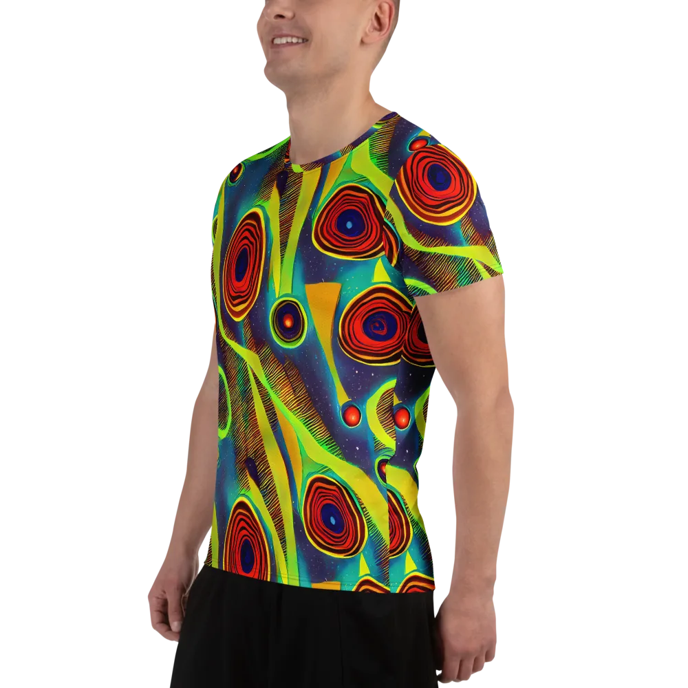 Galactic Pulse on Men's Athletic T-Shirt — Left