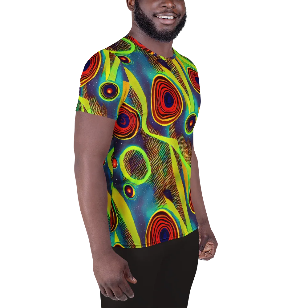 Galactic Pulse on Men's Athletic T-Shirt — Right