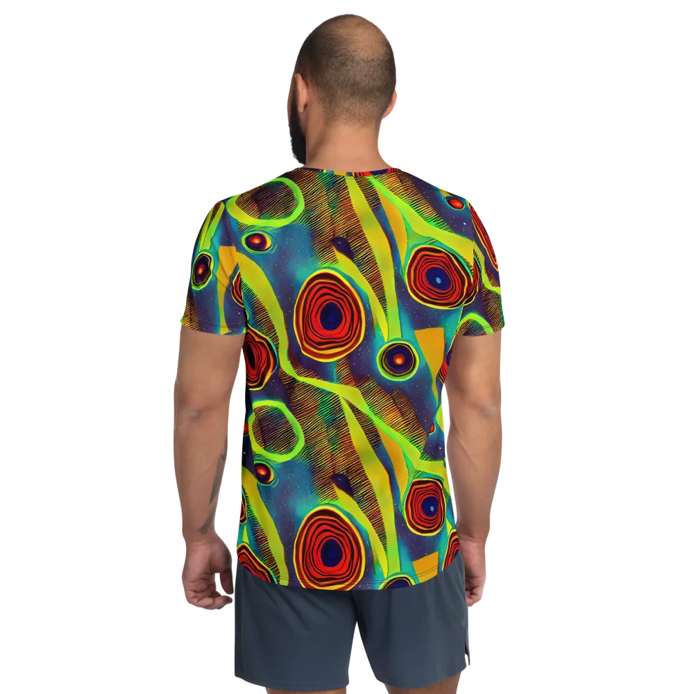 Galactic Pulse on Men's Athletic T-Shirt — Back