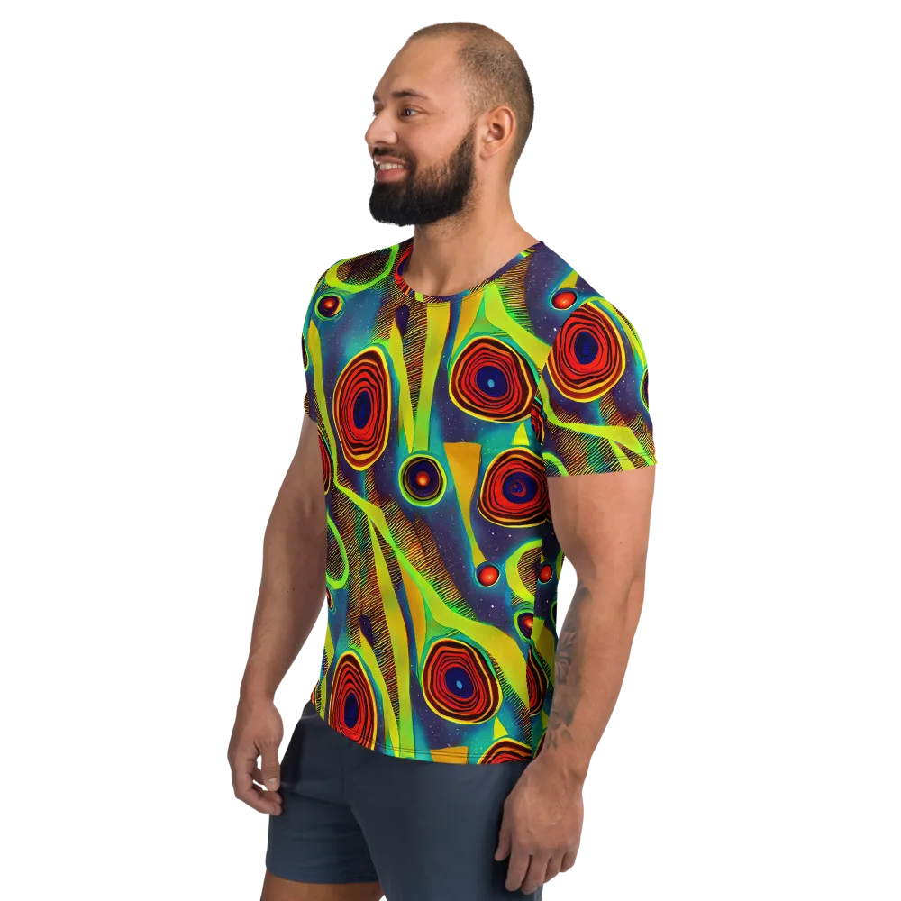 Galactic Pulse on Men's Athletic T-Shirt — Left