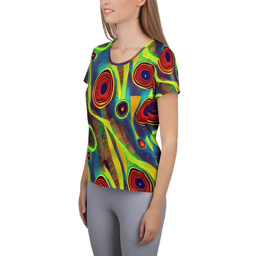 Galactic Pulse on Women's Athletic T-Shirt — Left