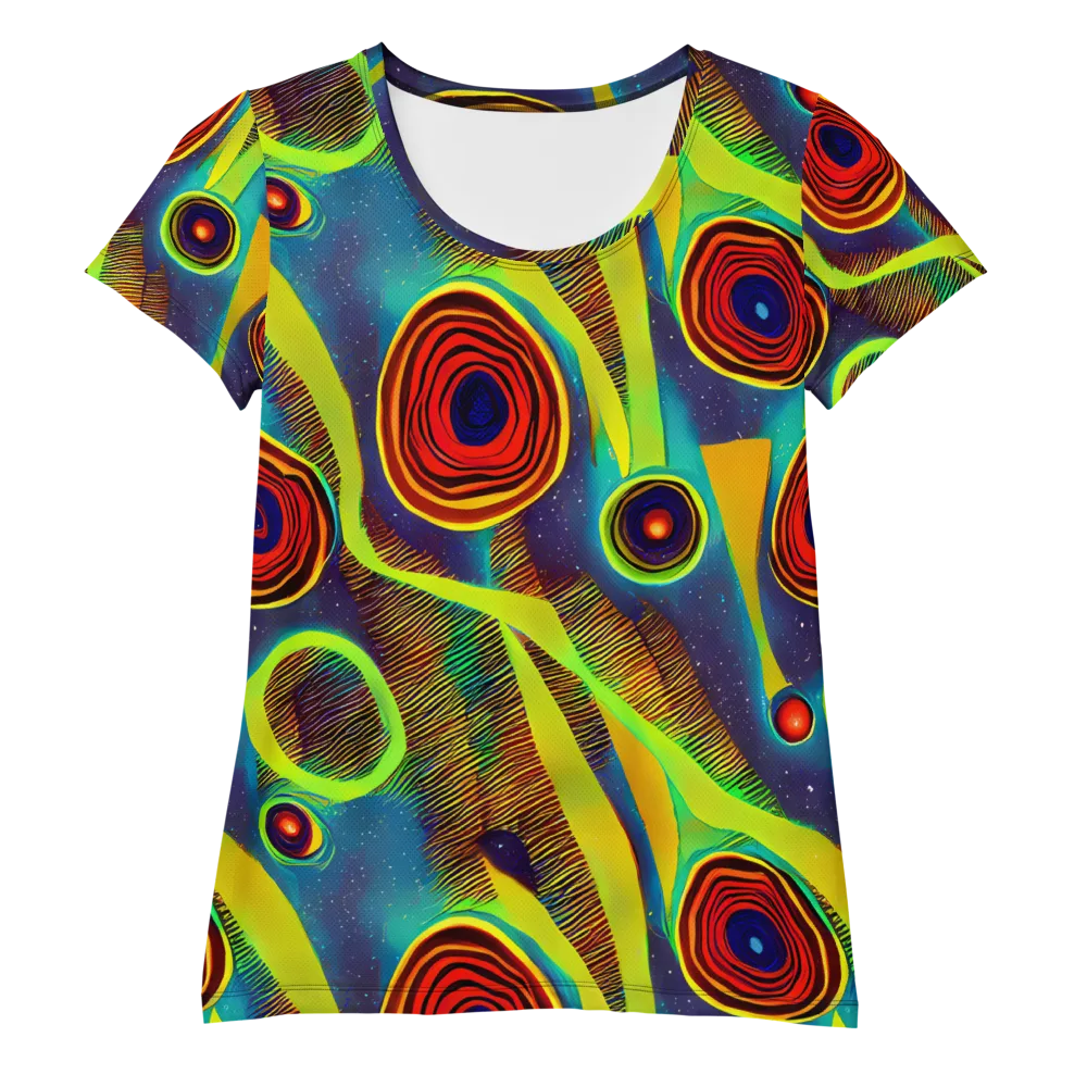 Galactic Pulse on Women's Athletic T-Shirt — Front