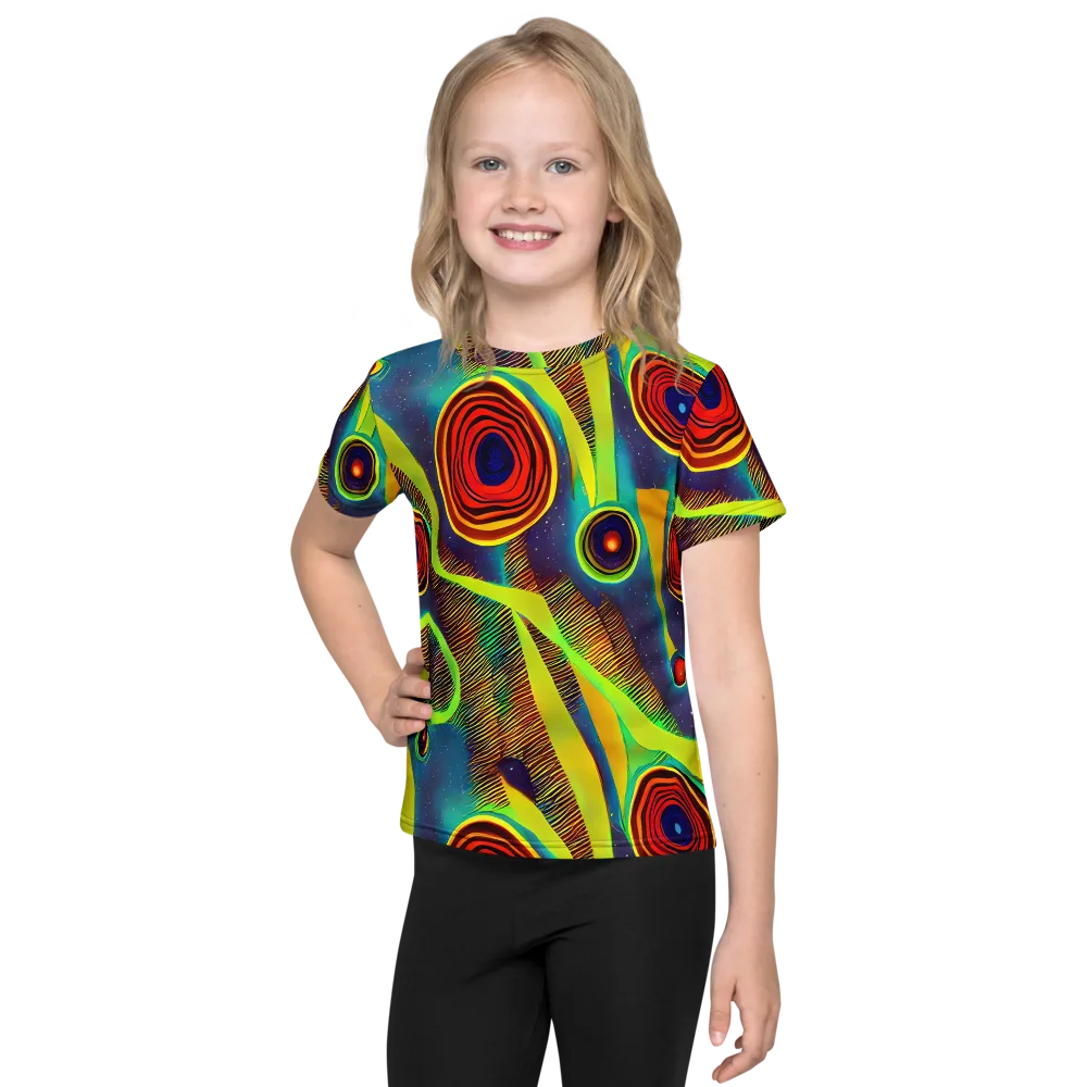 Galactic Pulse on Kids Crew Neck T-Shirt — Front