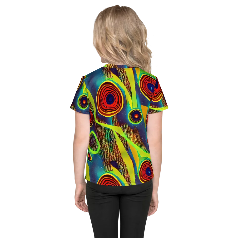 Galactic Pulse on Kids Crew Neck T-Shirt — Back