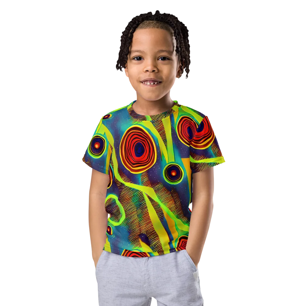 Galactic Pulse on Kids Crew Neck T-Shirt — Front