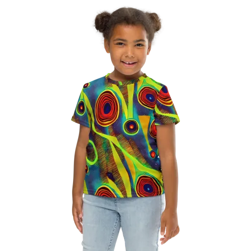 Galactic Pulse on a Kids Crew Neck T-Shirt