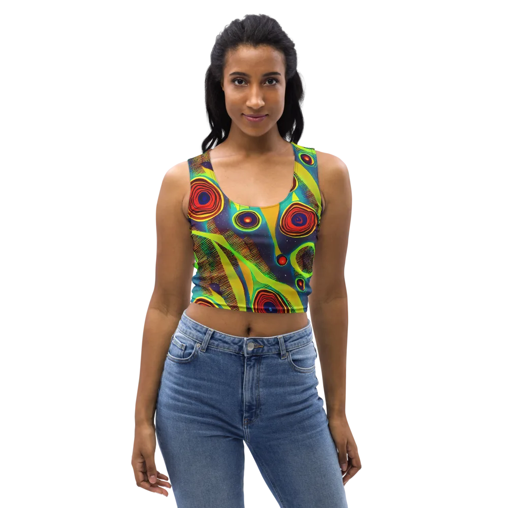 Galactic Pulse on Crop Top — Front
