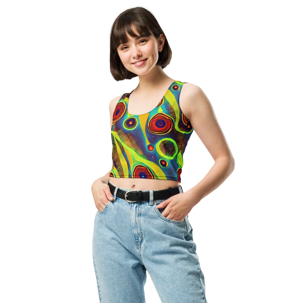 Galactic Pulse on Crop Top — Front