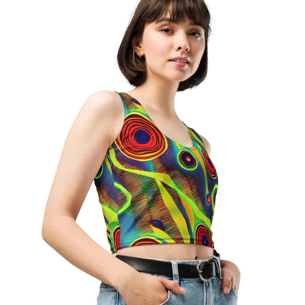 Galactic Pulse on Crop Top — Right Front