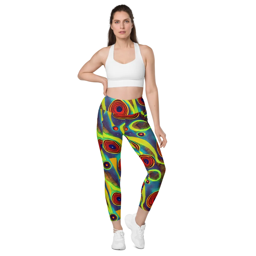 Galactic Pulse on Leggings with Pockets — Front
