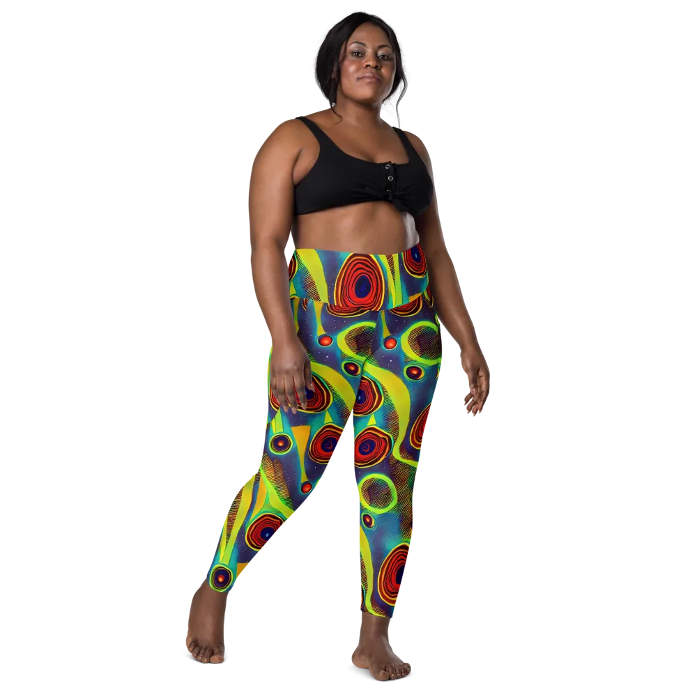 Galactic Pulse on Leggings with Pockets — Front