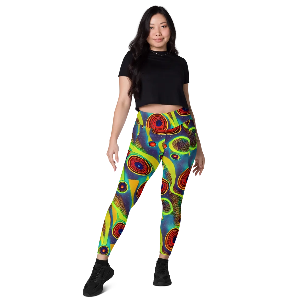 Galactic Pulse on Leggings with Pockets — Front