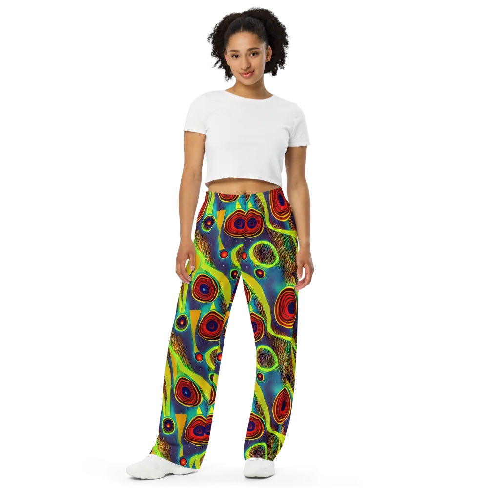 Galactic Pulse on Wide-Leg Pants — Front