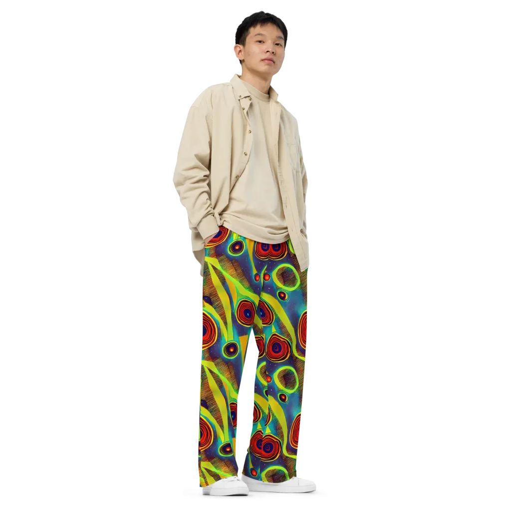 Galactic Pulse on Wide-Leg Pants — Right Front