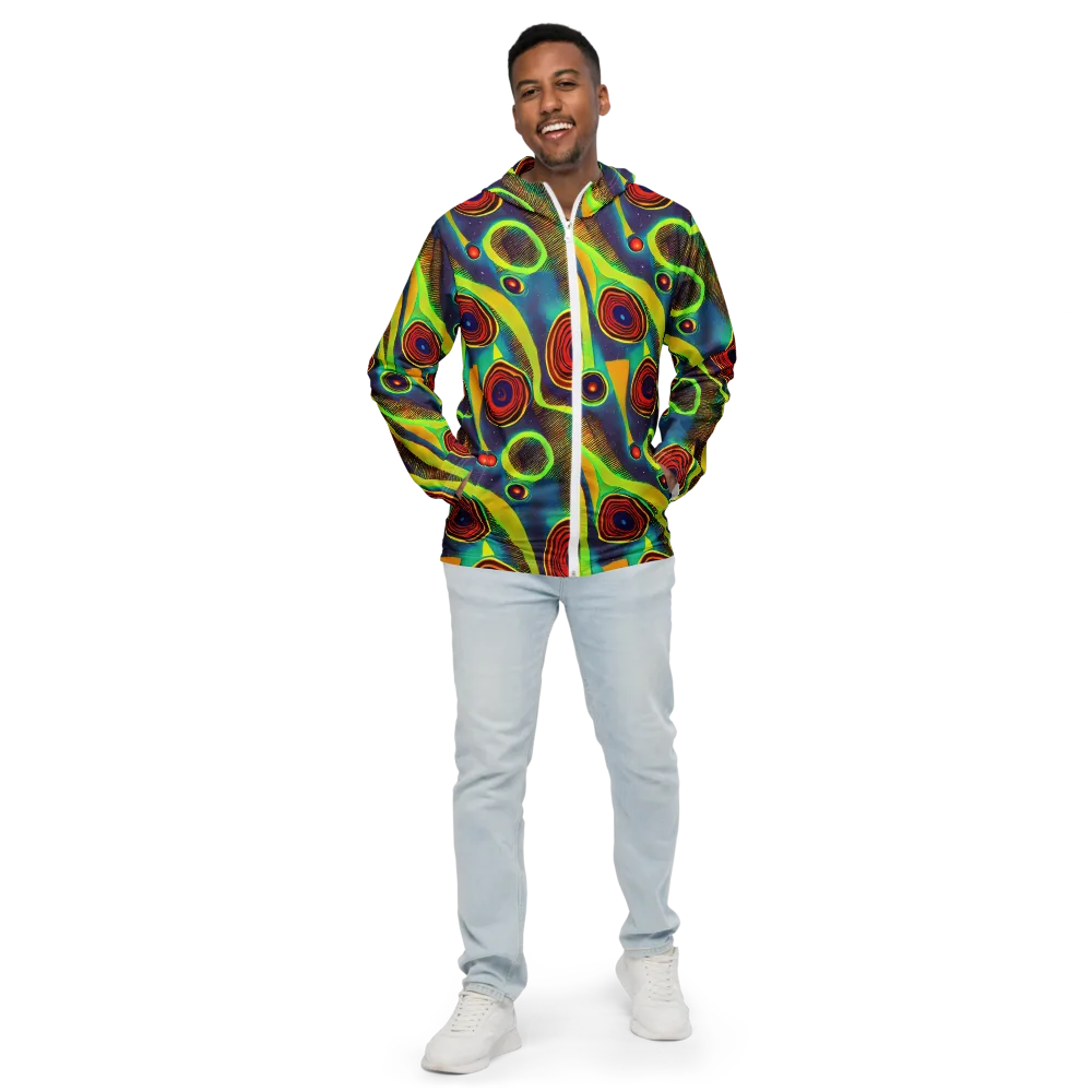 Galactic Pulse on Men's Windbreaker — Front