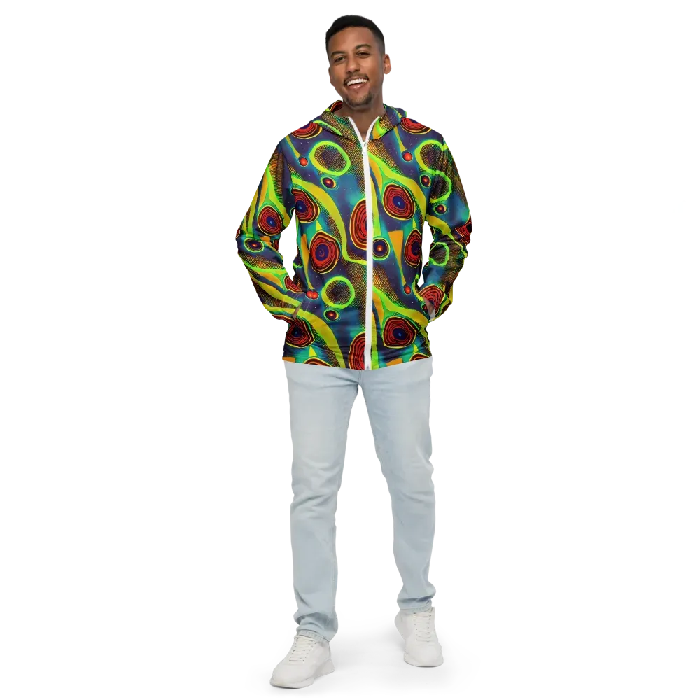 Galactic Pulse on Men's Windbreaker — Front