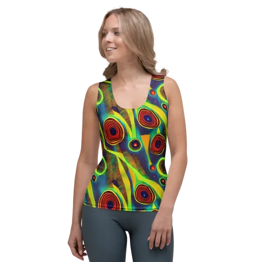Galactic Pulse on a Women's Tank Top