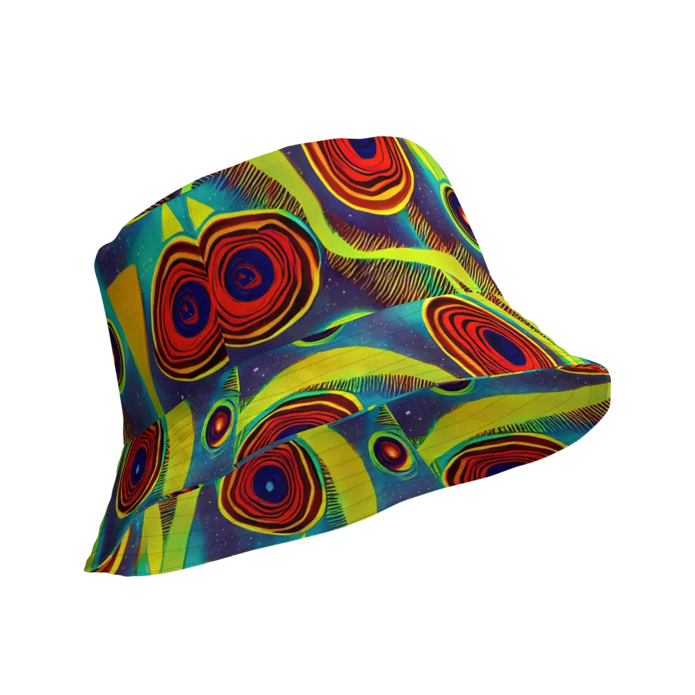 Galactic Pulse on Reversible Bucket Hat — Product details Outside