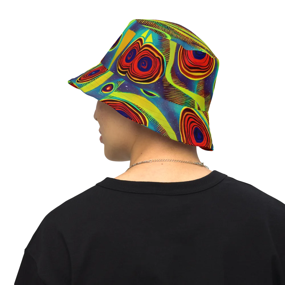 Galactic Pulse on Reversible Bucket Hat — Back Inside