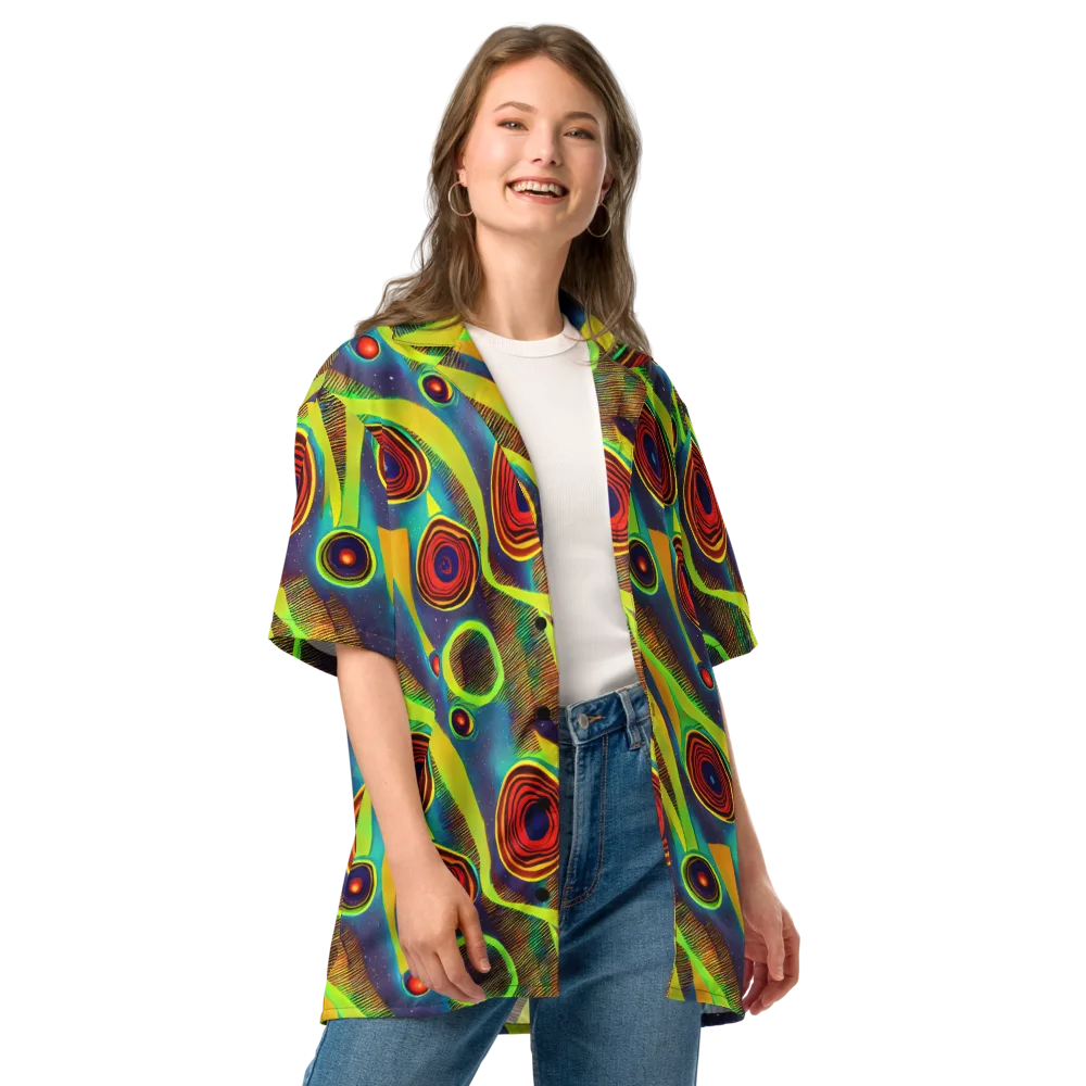 Galactic Pulse on Button Shirt — Front