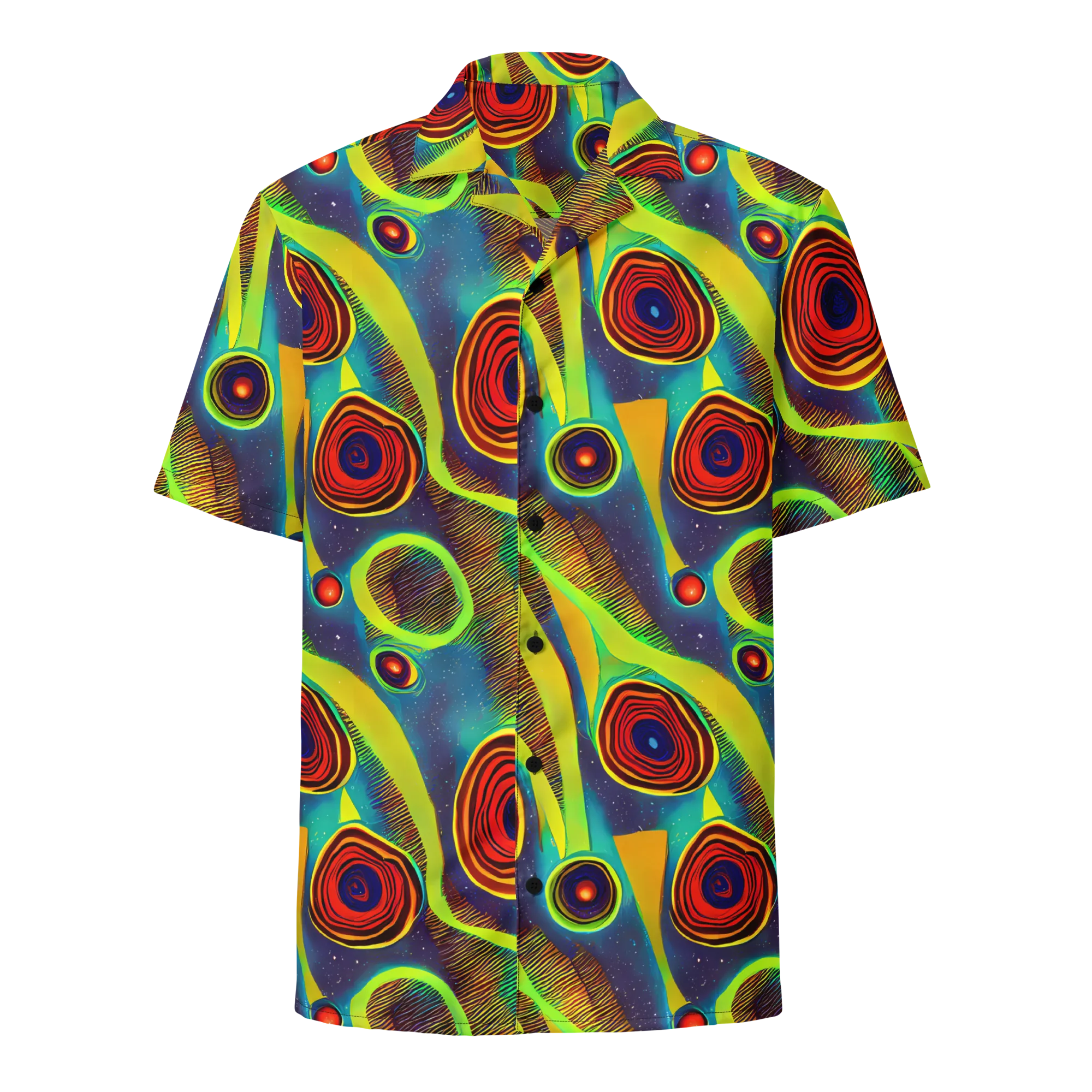 Galactic Pulse on Button Shirt — Front