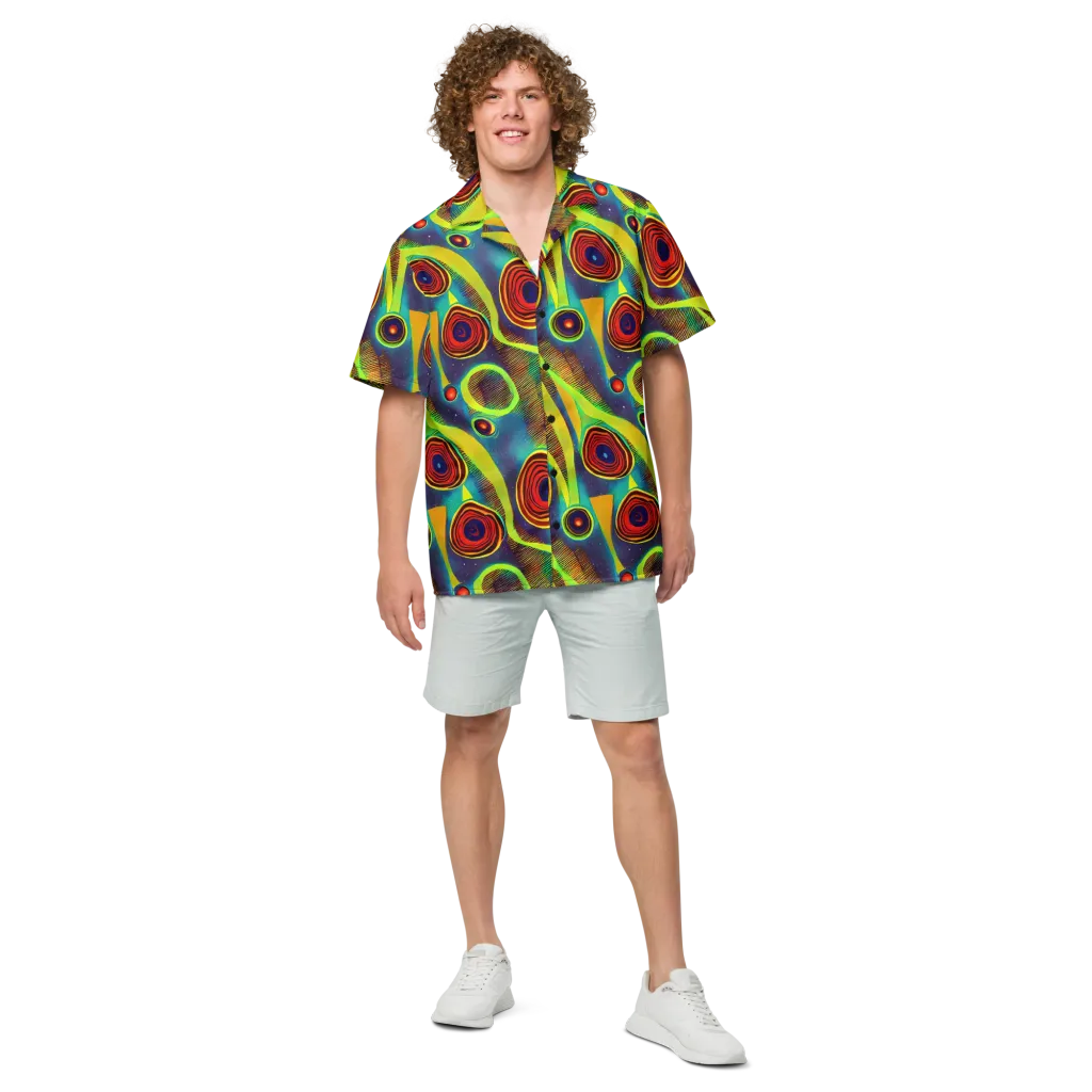 Galactic Pulse on Button Shirt — Front