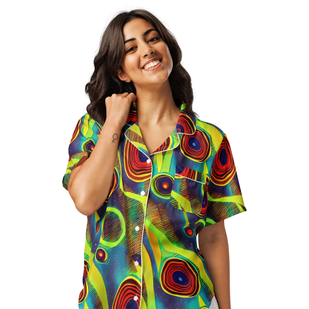 Galactic Pulse on Women's Short Sleeve Pajama Top — Front