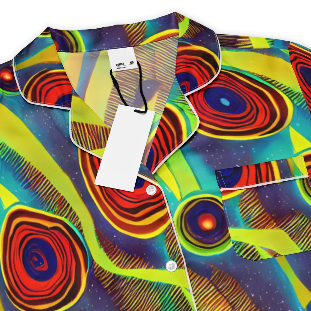 Galactic Pulse on Women's Short Sleeve Pajama Top — Product details