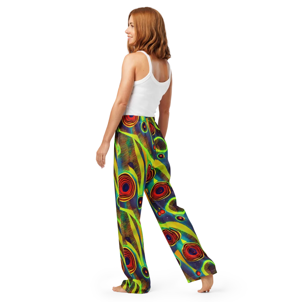 Galactic Pulse on Women's Pajama Pants — Back