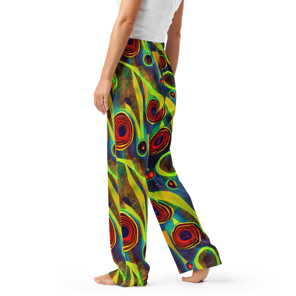 Galactic Pulse on Women's Pajama Pants — Left