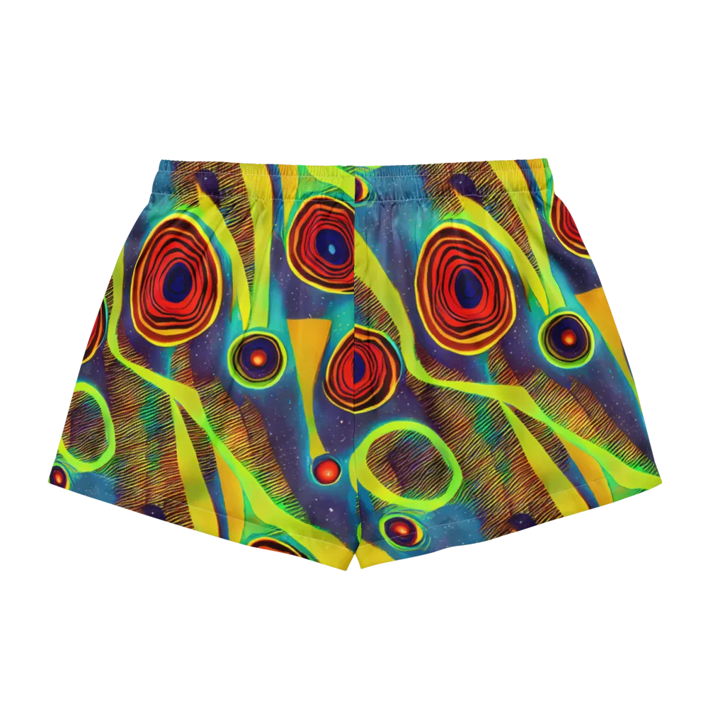 Galactic Pulse on Women's Pajama Shorts — Back