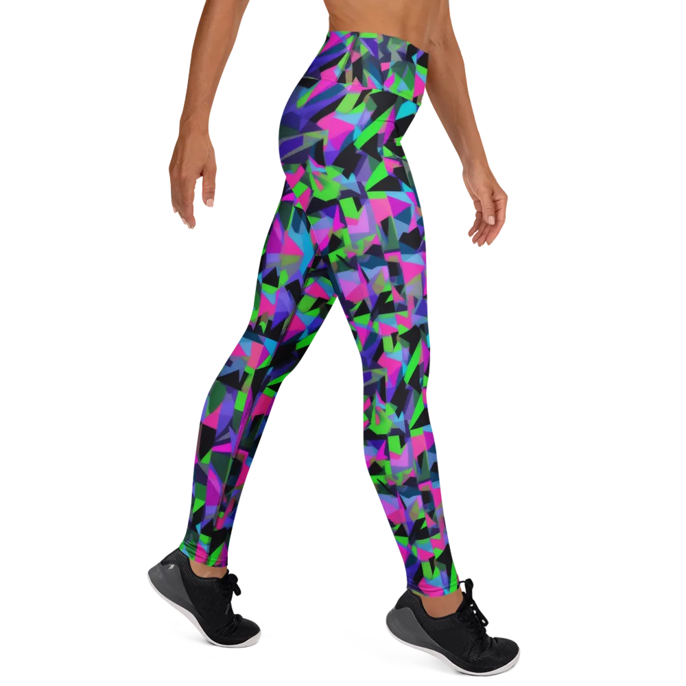 Ultraviolet Scatter on Yoga Leggings — Right